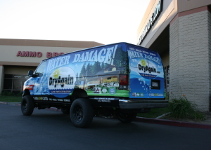 water damage van wrap