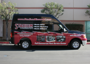 stadium nissan fleet wrap