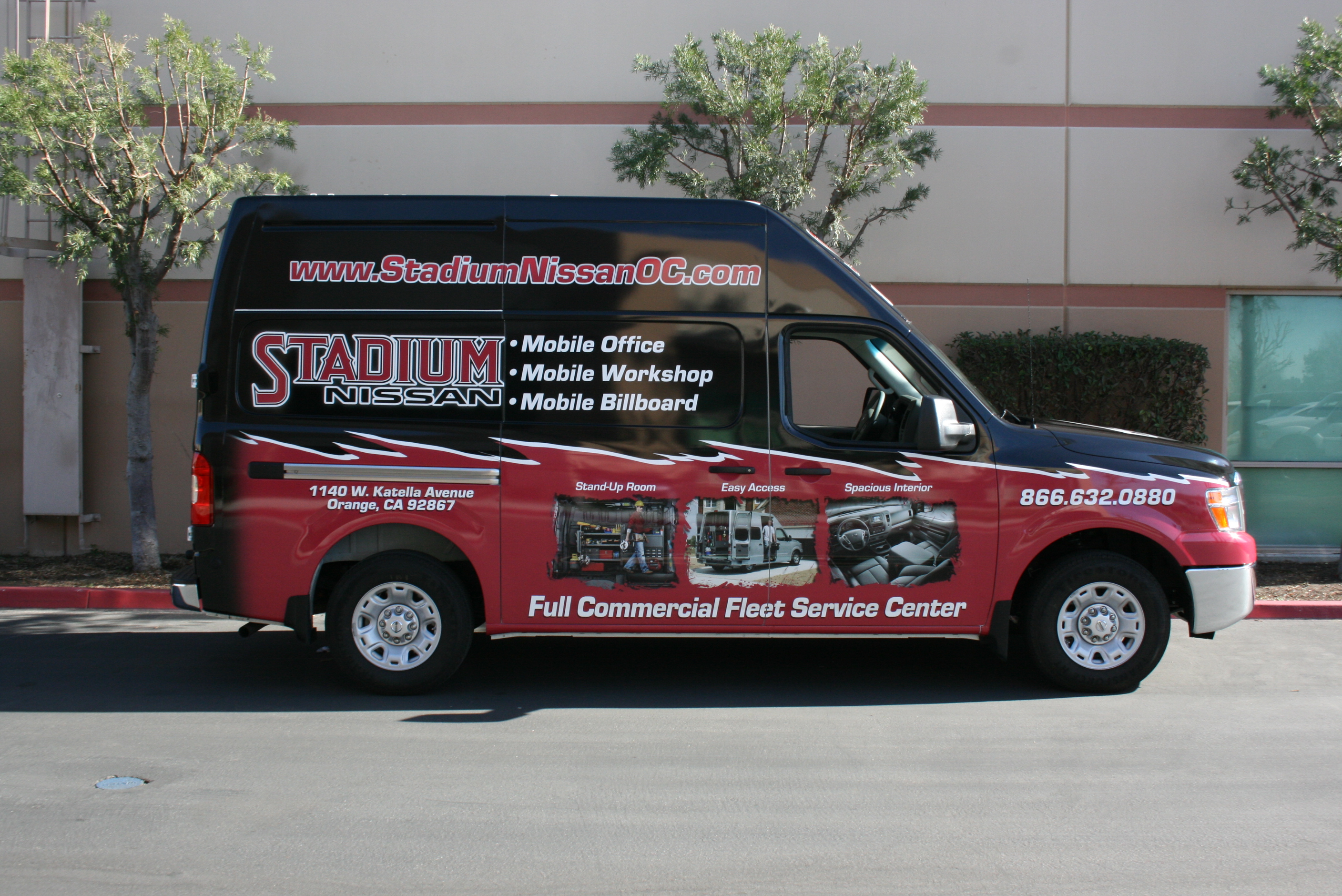 stadium nissan fleet wrap