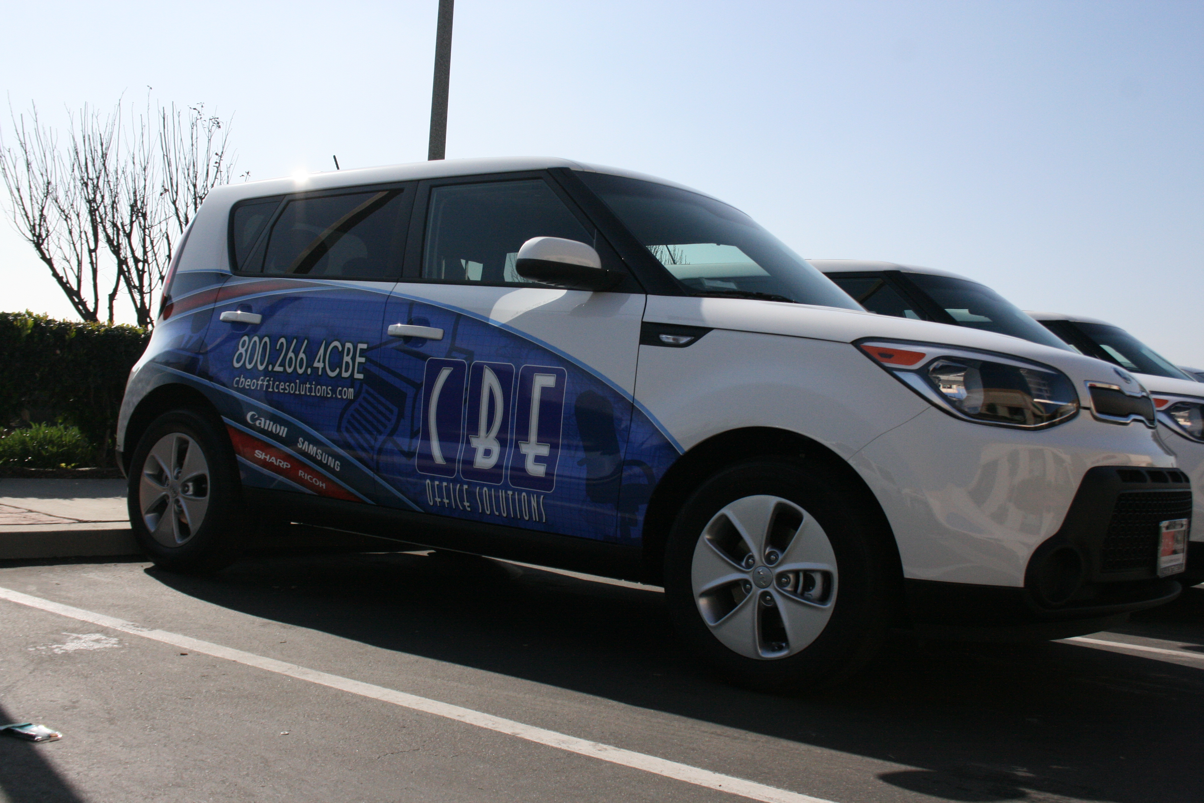 CBE Office Solutions fleet wraps