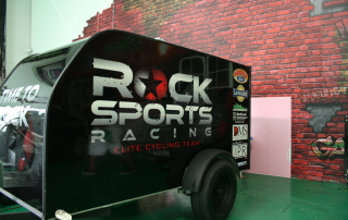 rock sports racing elite cycling team trailer wrap
