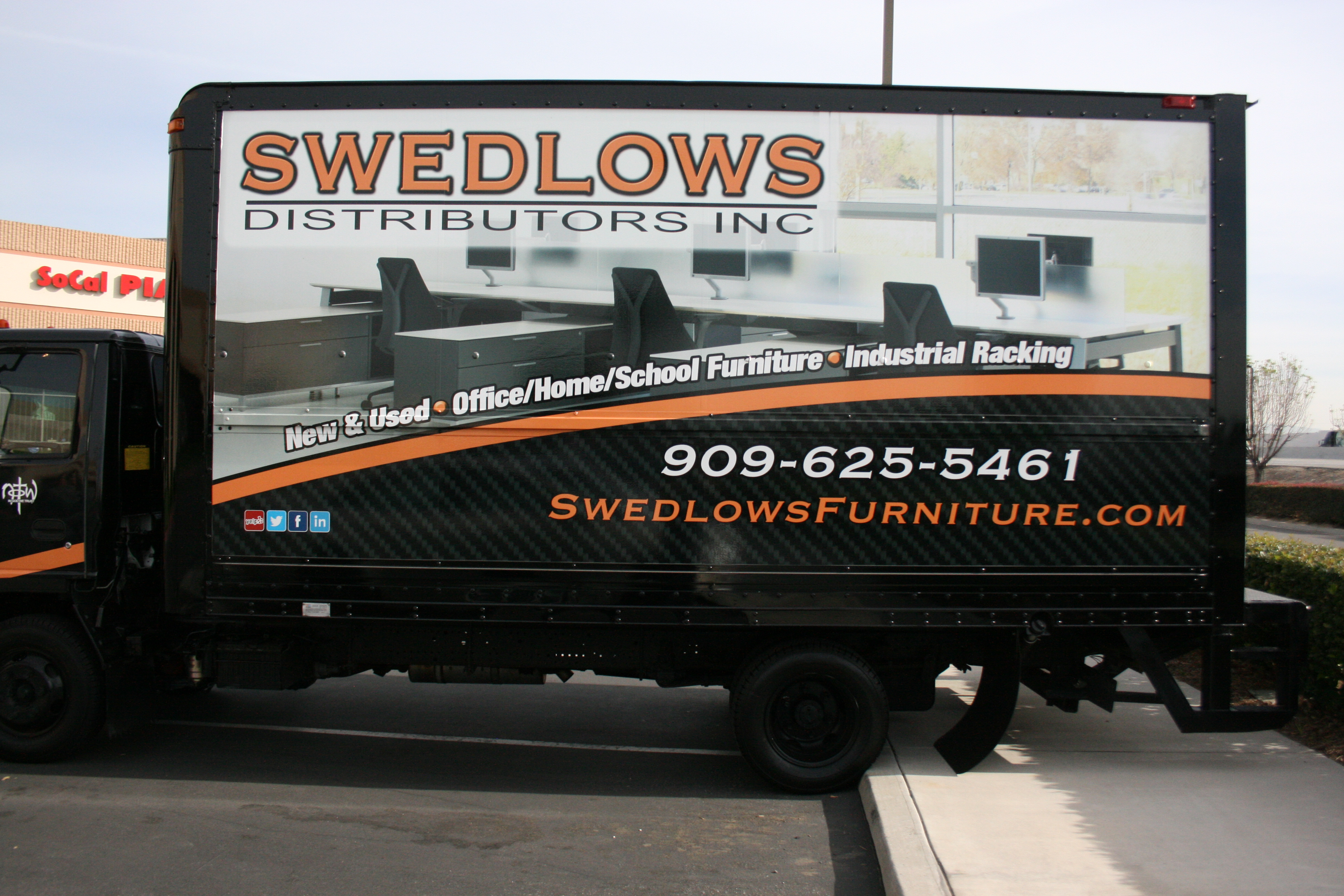 swedlows furniture trailer wrap