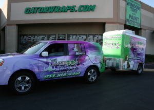 shampooch pet styles vehicle wrap