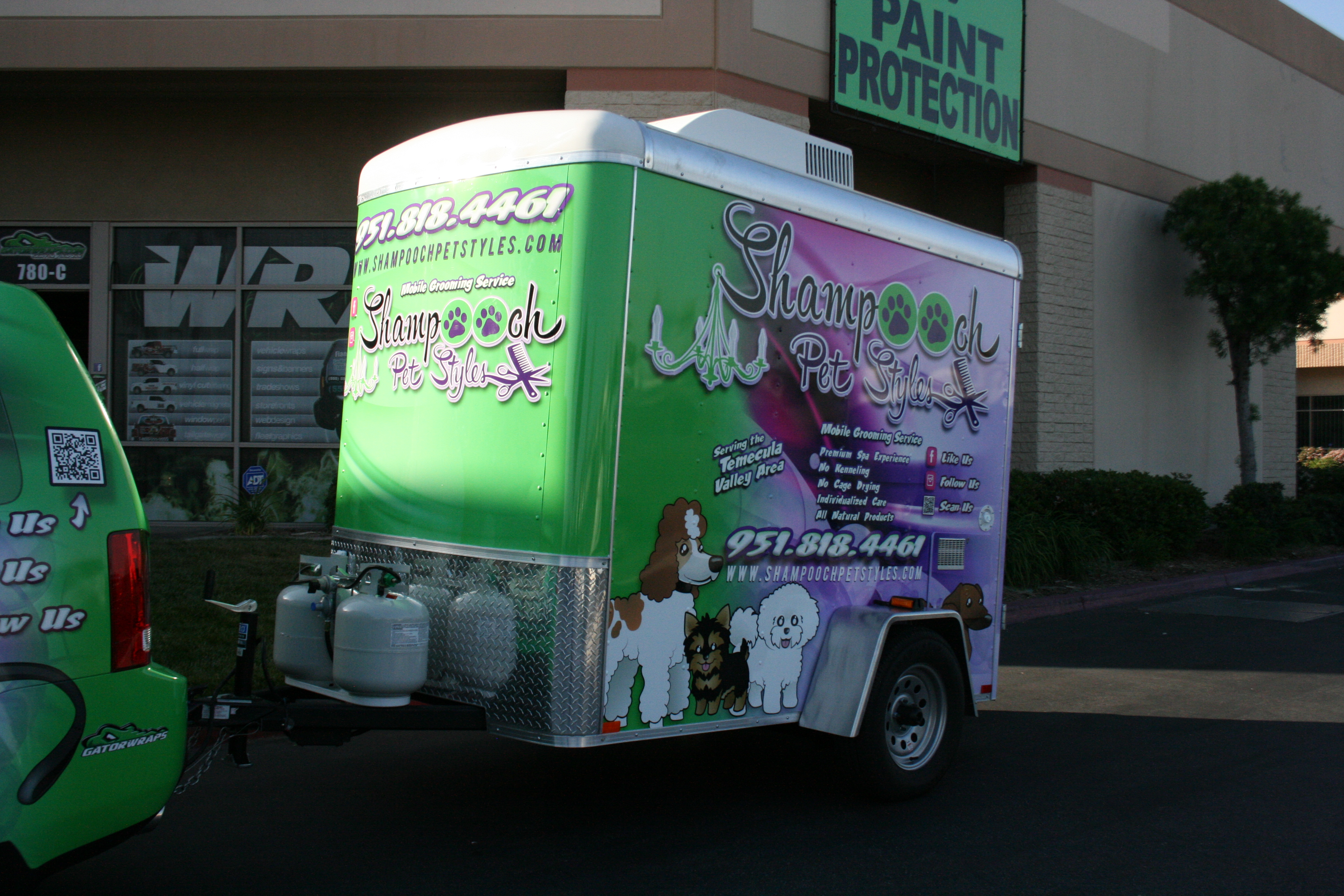 shampooch pet styles vehicle wrap