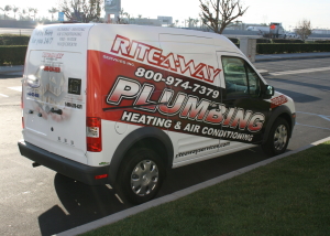 rite-a-way plumbing fleet wrap