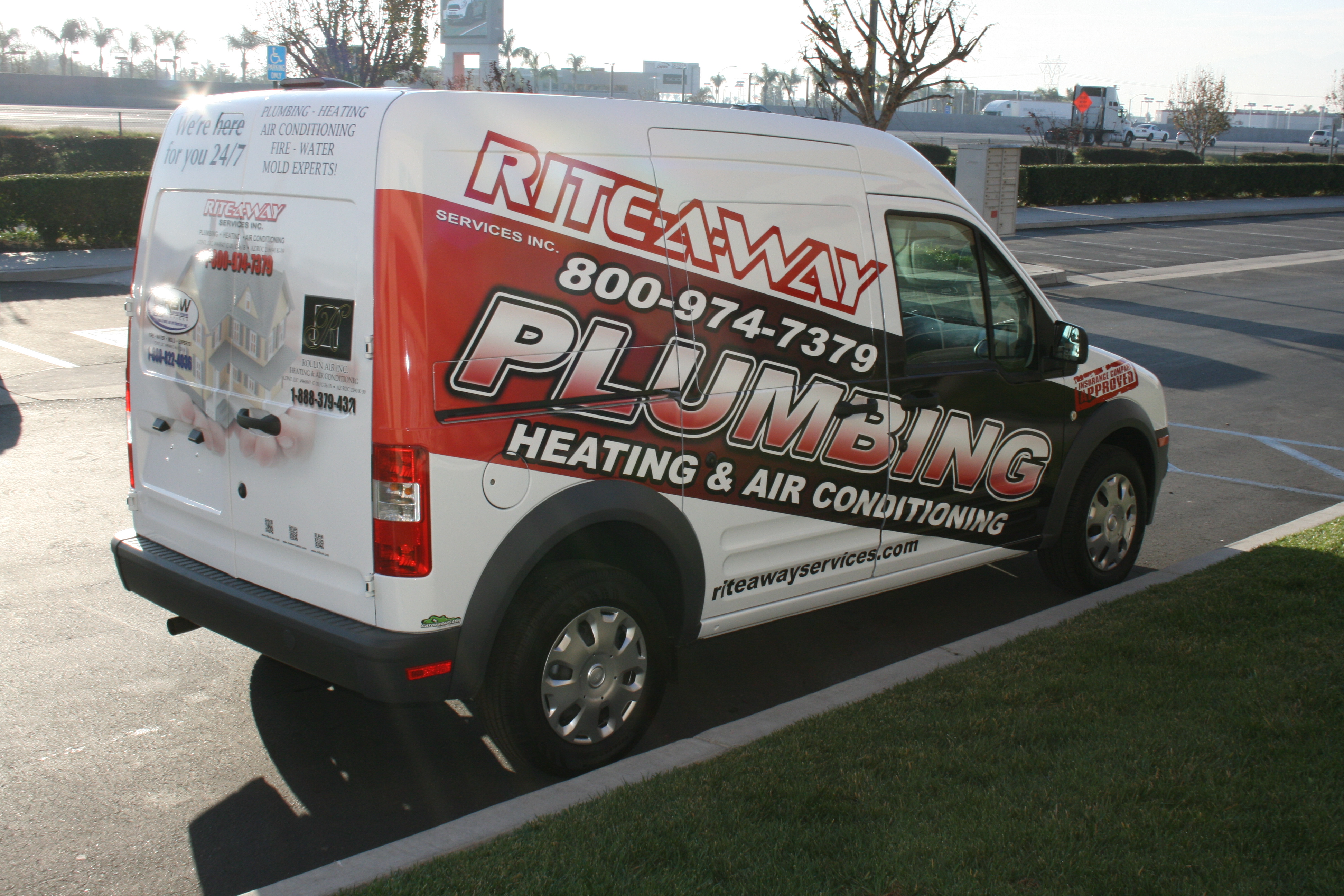 rite-a-way plumbing fleet wrap