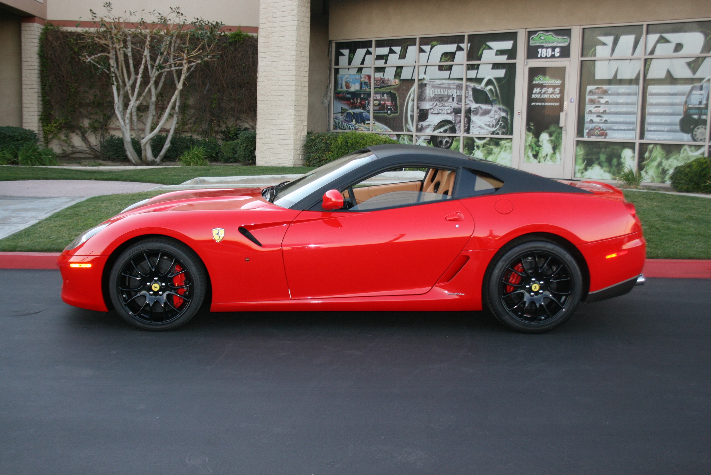 ferrari red car wrap