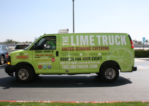 the lime truck van wrap