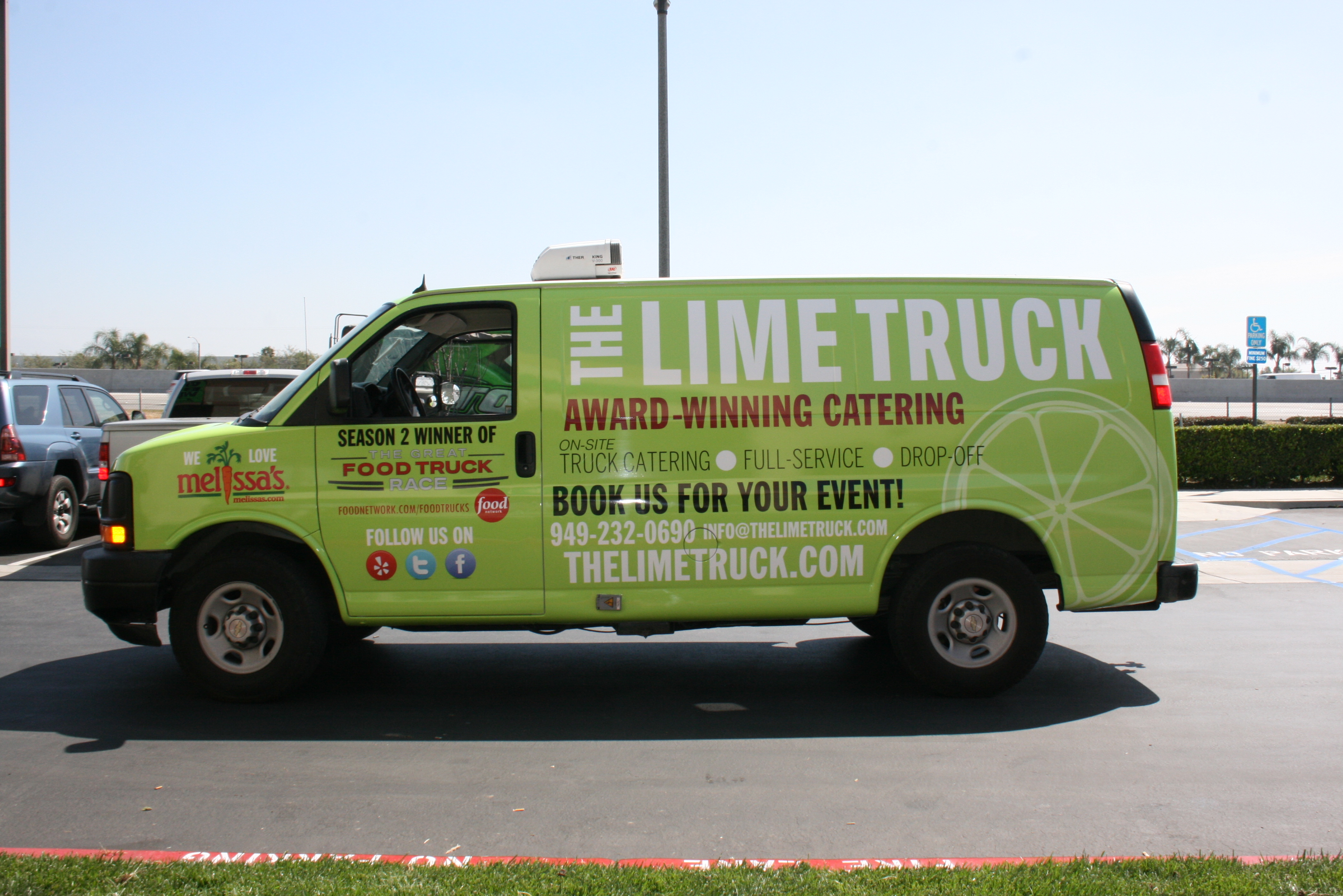 the lime truck van wrap