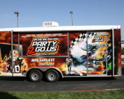 party 2 go trailer wrap