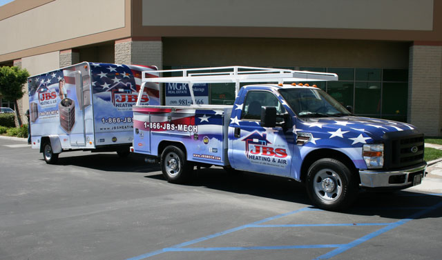 JBS Heating & Air Truck & Trailer Wrap 2